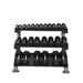 890HDR-B TKO  3-Tier Horizontal Dumbbell Rack (Holds 5-75lbs) 