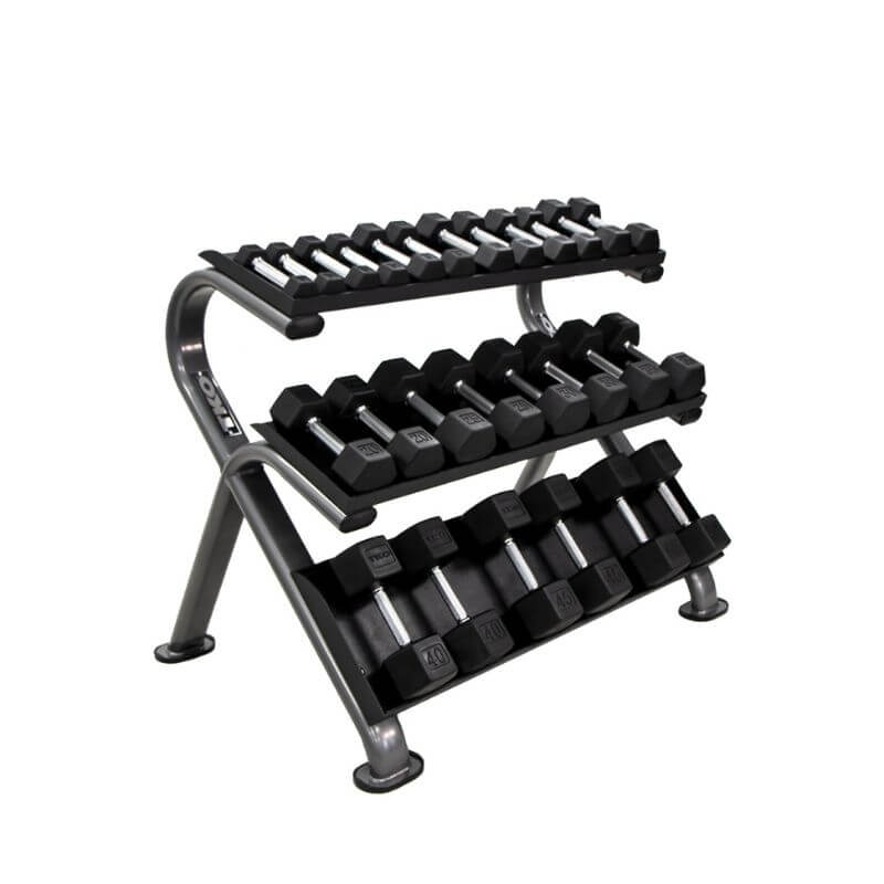 890HDR-B TKO  3-Tier Horizontal Dumbbell Rack (Holds 5-75lbs) 