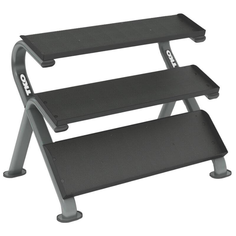 890HDR-B TKO  3-Tier Horizontal Dumbbell Rack (Holds 5-75lbs)  Empty