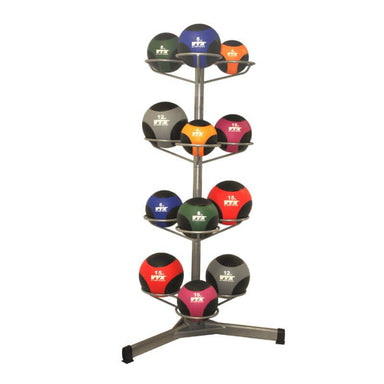 BALLPAC-GMB15G2 Troy  Wall Ball Rack With 4~15 Pound Medicine Balls