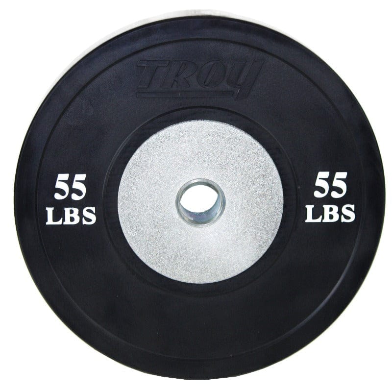 TROY Competition Black Bumper Plate | BCO-SBP 55 lb