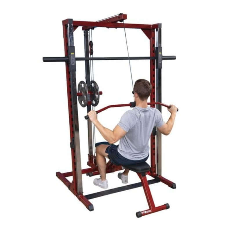 BFLA250  Body Solid Lat Attachment for BFSM250 Sample Exercise with Bench