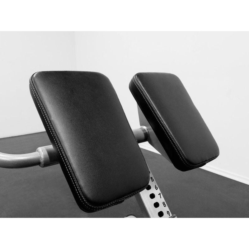 BodyKore Elite Series - Hyper Extension Bench - CF2104 Double Stitch Pads Provide comfort and durability