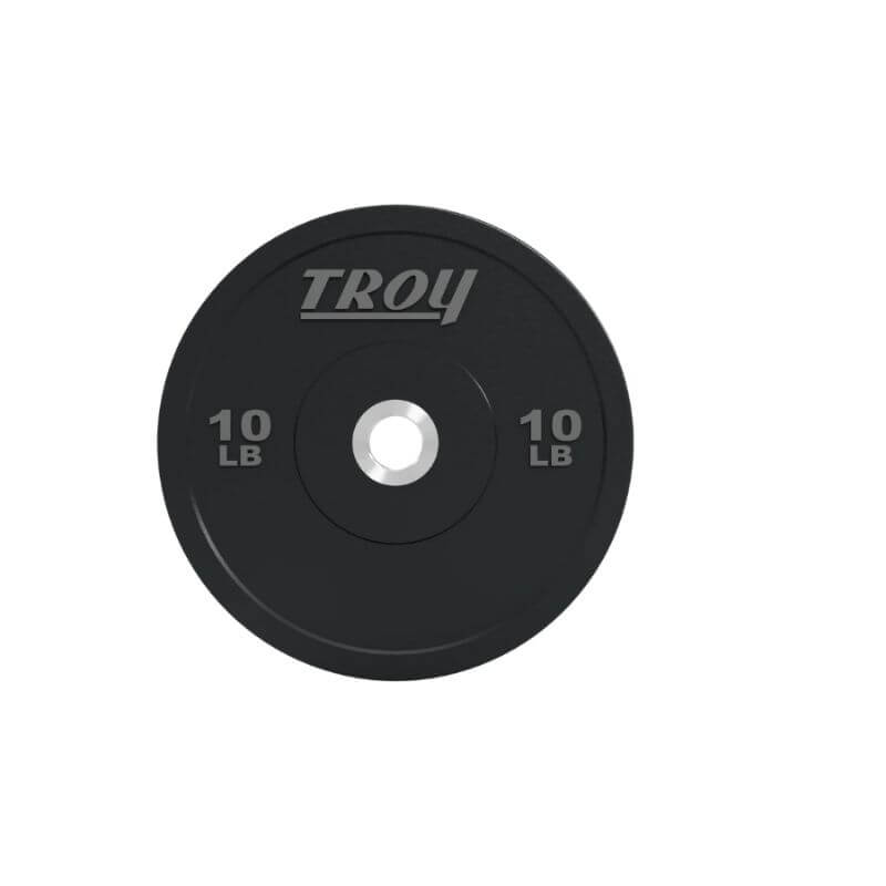 BPO-SBP Troy Performance Black Customer Logo Rubber Bumper Plate 10 lb