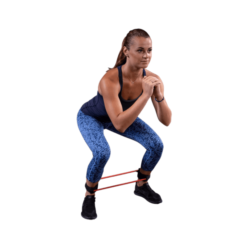 BSTART   Body Solid Ankle Cuff Resistance Tube Sample Exercise