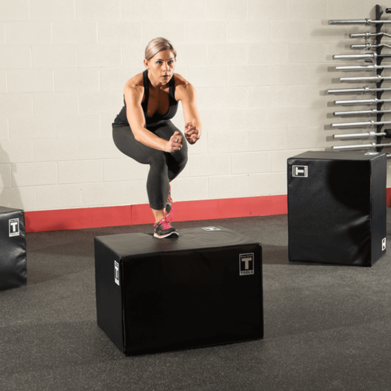 BSTSPBOX  Body Solid 3 Way Soft Plyo Box, Sample Exercise