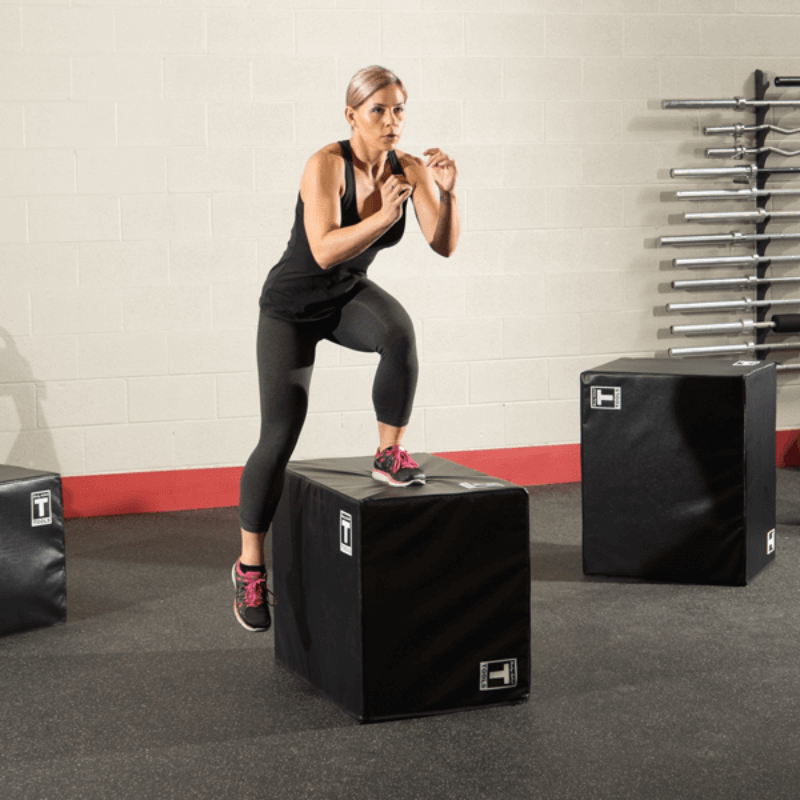 BSTSPBOX  Body Solid 3 Way Soft Plyo Box, Sample Exercise