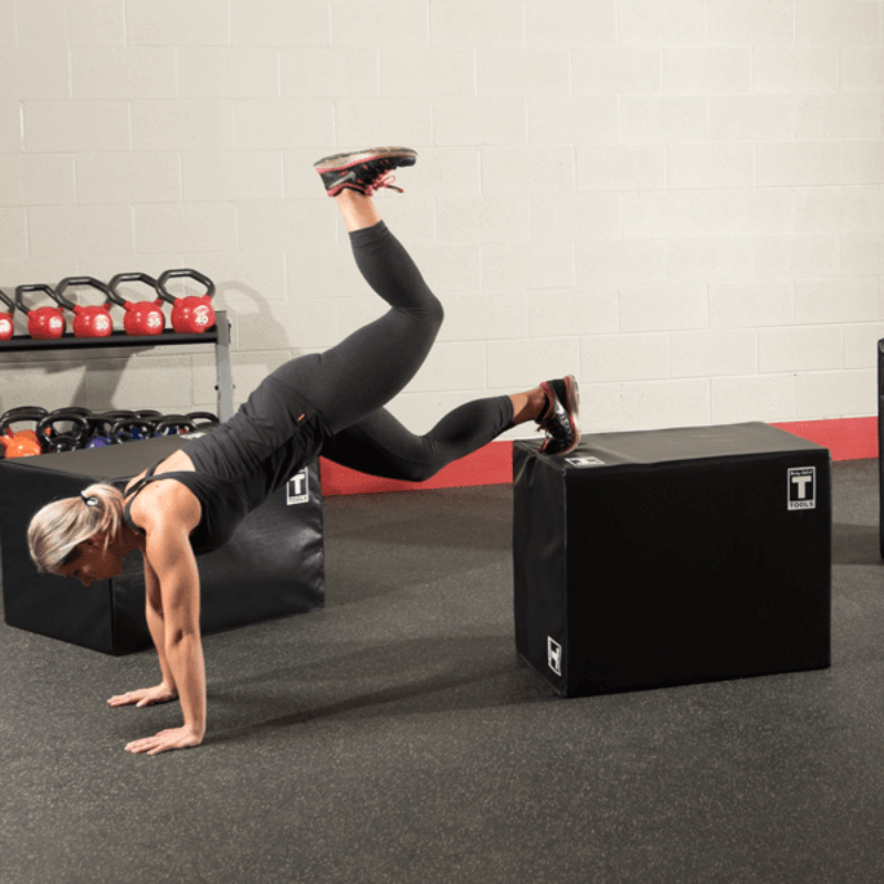 BSTSPBOX  Body Solid 3 Way Soft Plyo Box, Sample Exercise