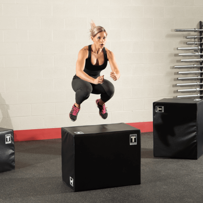 BSTSPBOX  Body Solid 3 Way Soft Plyo Box, Sample Exercise