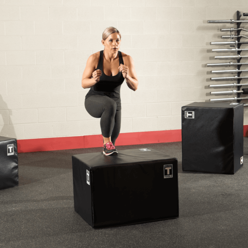 BSTSPBOX  Body Solid 3 Way Soft Plyo Box, Sample Exercise