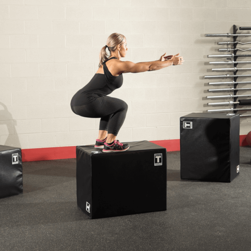BSTSPBOX  Body Solid 3 Way Soft Plyo Box, Sample Exercise