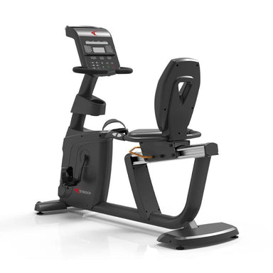 Back Left angled view of TKO Strength Cardio Recumbent Bike - 7RB-LED on a white background