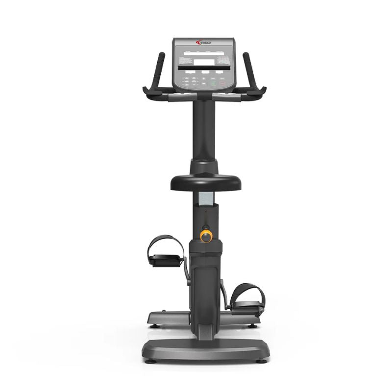 Back View of TKO Strength Cardio Upright Bike - 7UP-LED on a white background
