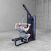 Back View of Lat Pulldown workout using Body-Solid Pro ClubLine S2LATX Series 2 Lat and Mid-Row