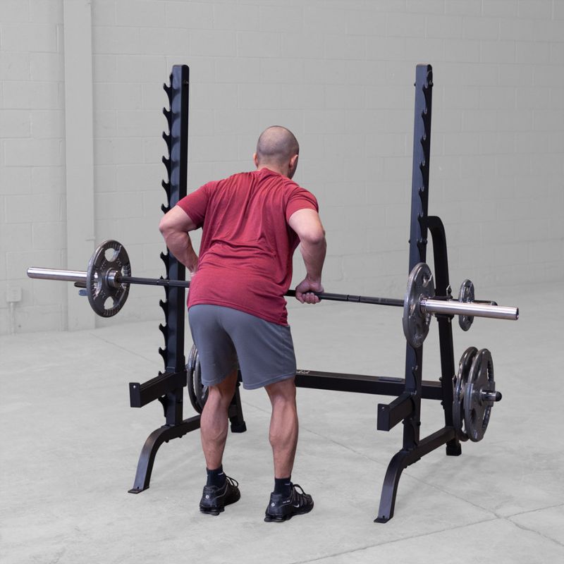 Barbell Row using Body-Solid GPR370B Olympic Multi Press Rack