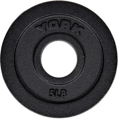 York Int'l Cast Iron Olympic Plate - Black 5lb