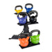 Body-Solid 3-Tier Kettlebell Rack - GDKR50B with KBV Vinyl Dipped Kettlebells (2)