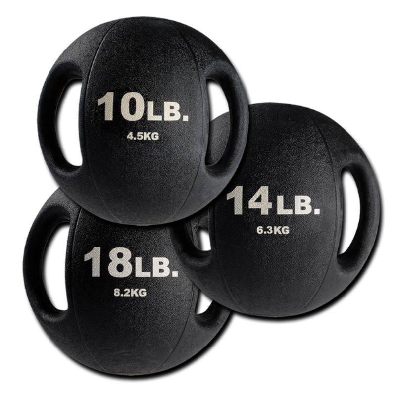Body-Solid Ball Rack with 10 Dual Grip Balls Package - GMR20-DUALPACK 10 lb Dual Grip Ball