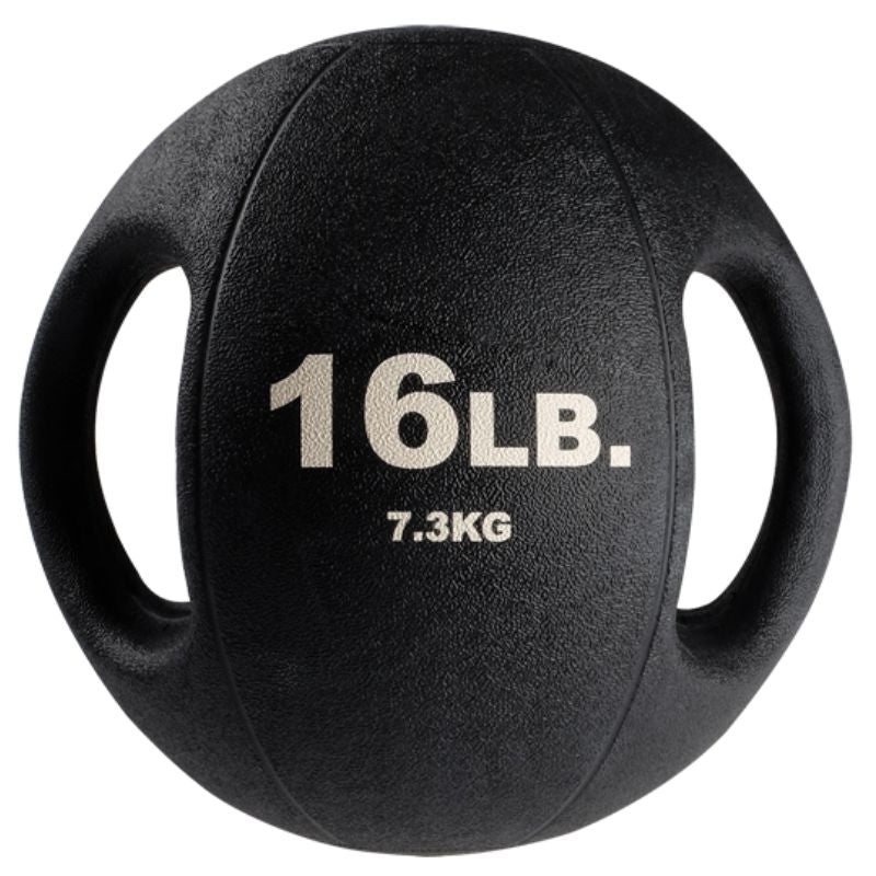Body-Solid Ball Rack with 10 Dual Grip Balls Package - GMR20-DUALPACK 16 lb Dual Grip Ball