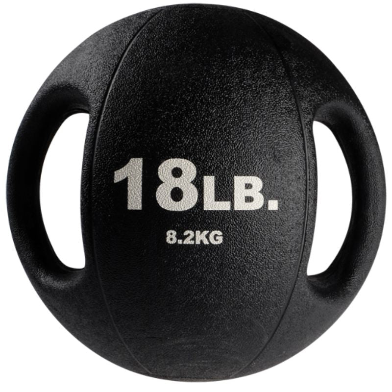 Body-Solid Ball Rack with 10 Dual Grip Balls Package - GMR20-DUALPACK 18 lb Dual Grip Ball