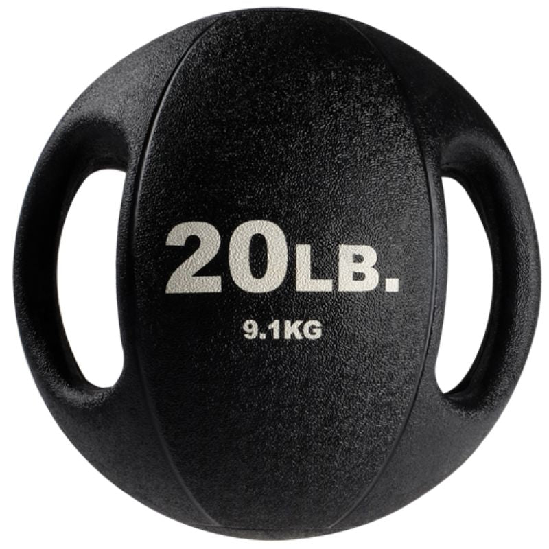 Body-Solid Ball Rack with 10 Dual Grip Balls Package - GMR20-DUALPACK 20 lb Dual Grip Ball