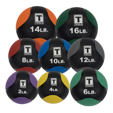 Body-Solid Ball Rack with 10 Medicine Balls Package - GMR20-MEDPACK 2 lb to 16 lb Medicine Balls