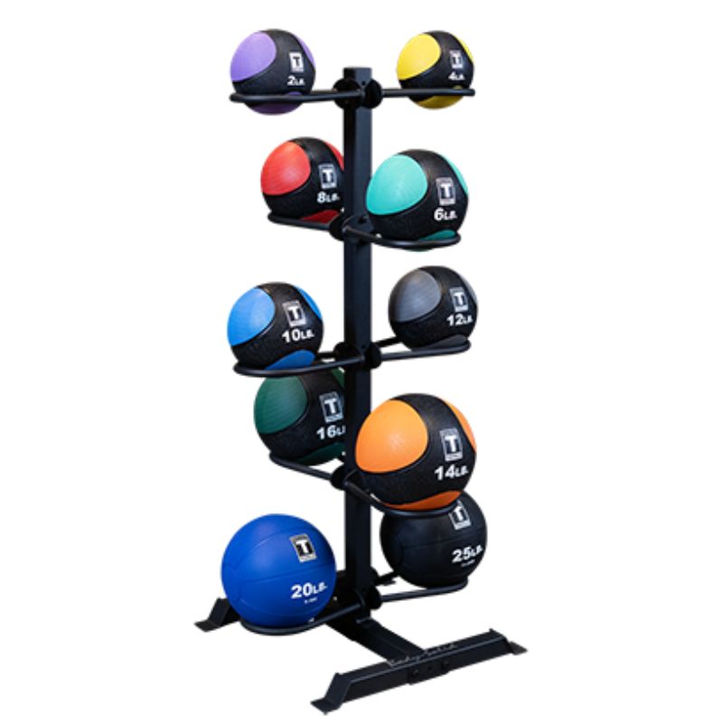 Body-Solid Ball Rack with 10 Medicine Balls Package - GMR20-MEDPACK Set