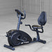 Body-Solid Best Fitness Recumbent Exercise Bike - BFRB1B   Angled View inside  gym