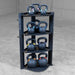 Body-Solid Corner Accessory Rack with KBX Training Kettlebells
