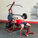 Body-Solid Corner Leverage Gym - GLGS100 Press Workout with Bench