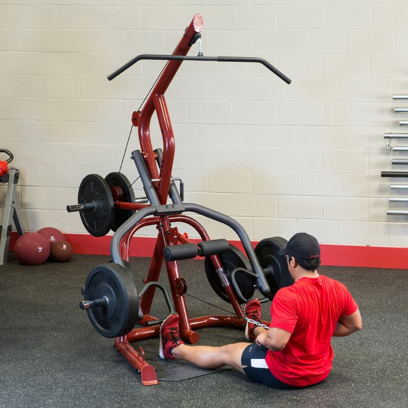 Body-Solid Corner Leverage Gym - GLGS100 Row Workout