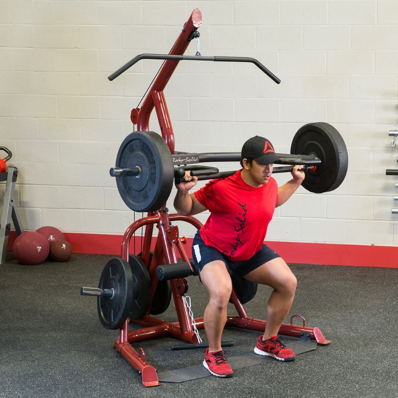 Body-Solid Corner Leverage Gym - GLGS100 Squat Workout