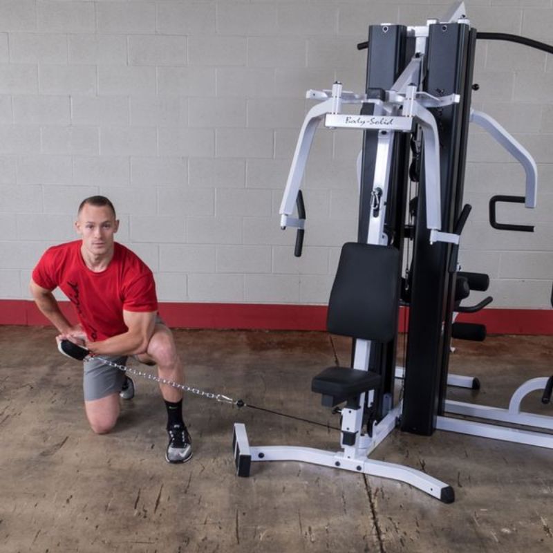 Body-Solid EXM3000LPS Multi-Stack Home Gym Cable 1 Arm Seated Bicep Curl