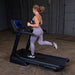 Body-Solid Endurance Folding Treadmill - T25 Side View Running