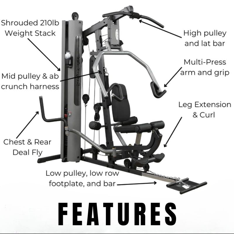 Body-Solid G5S Single Stack Home Gym Features