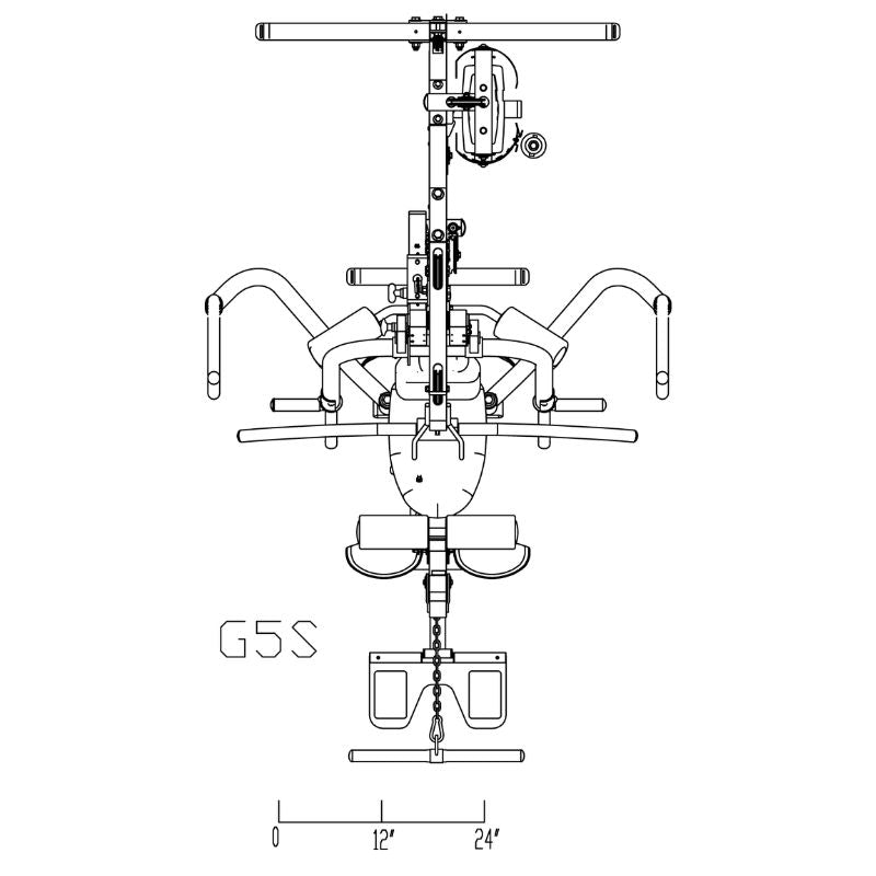 Body-Solid G5S Single Stack Home Gym Schematics