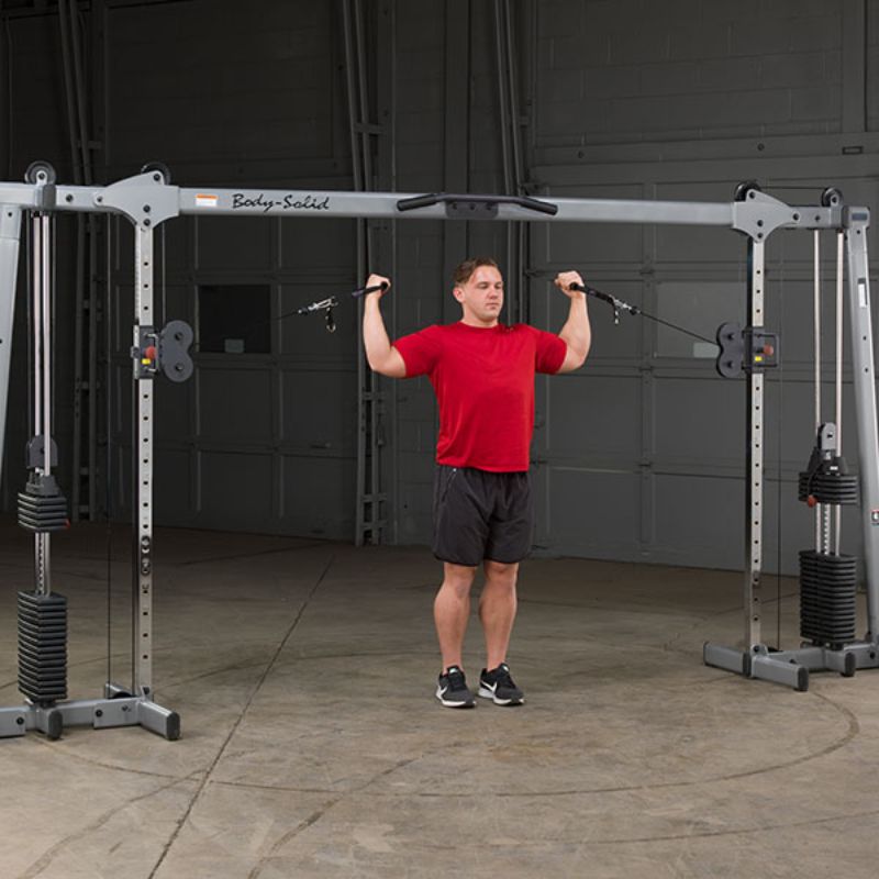Body-Solid GDCC250B Cable Crossover Cable Double Bicep Curl
