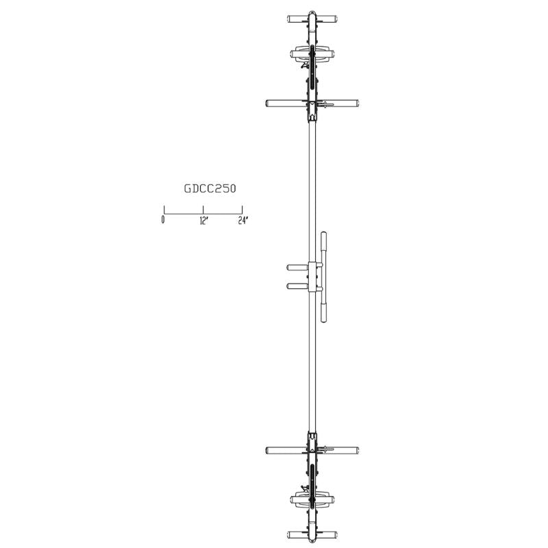 Body-Solid GDCC250B Cable Crossover Schematics