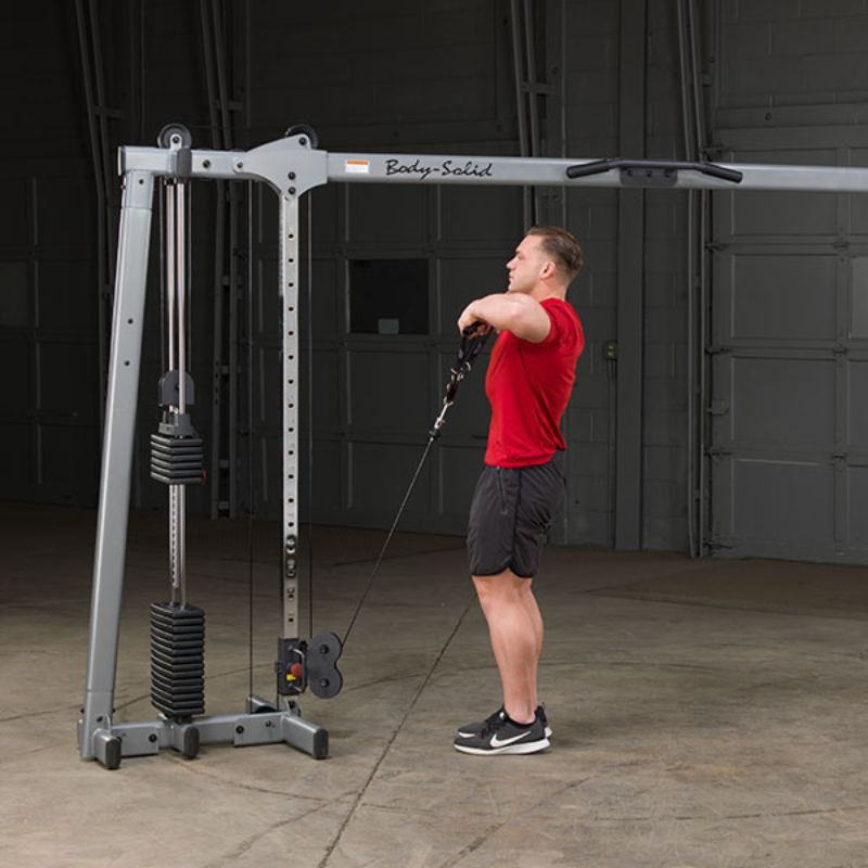 Body-Solid GDCC250B Cable Crossover Standing Cable Shoulder Raise
