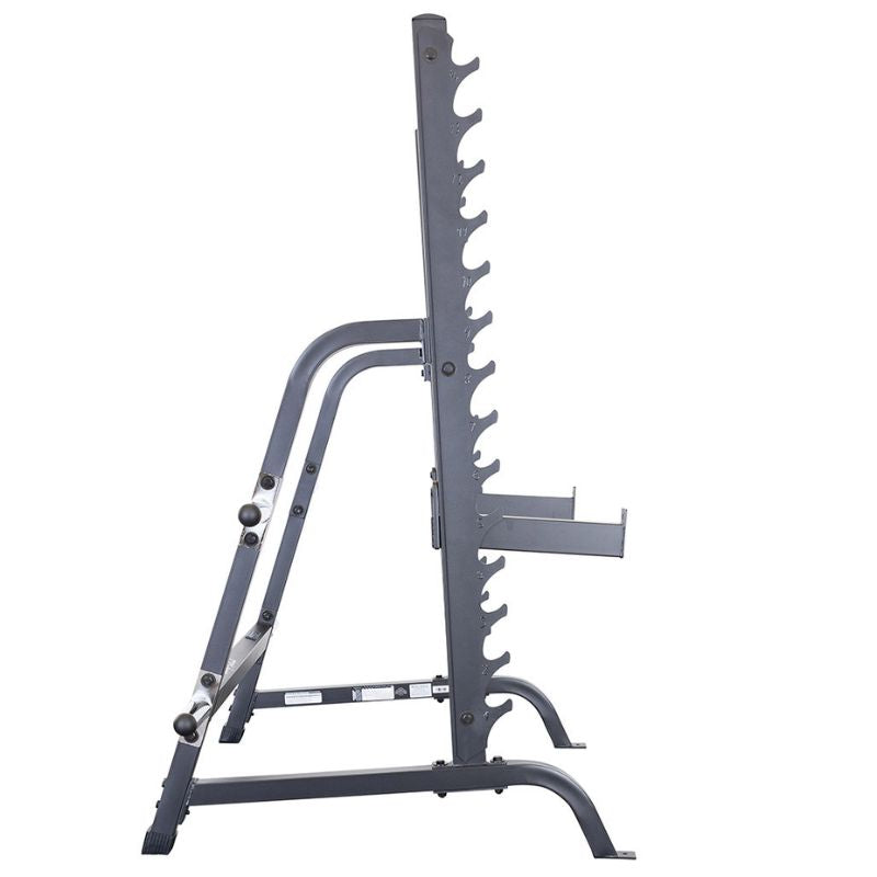 Body-Solid GPR370B Olympic Multi Press Rack Side View on a white background