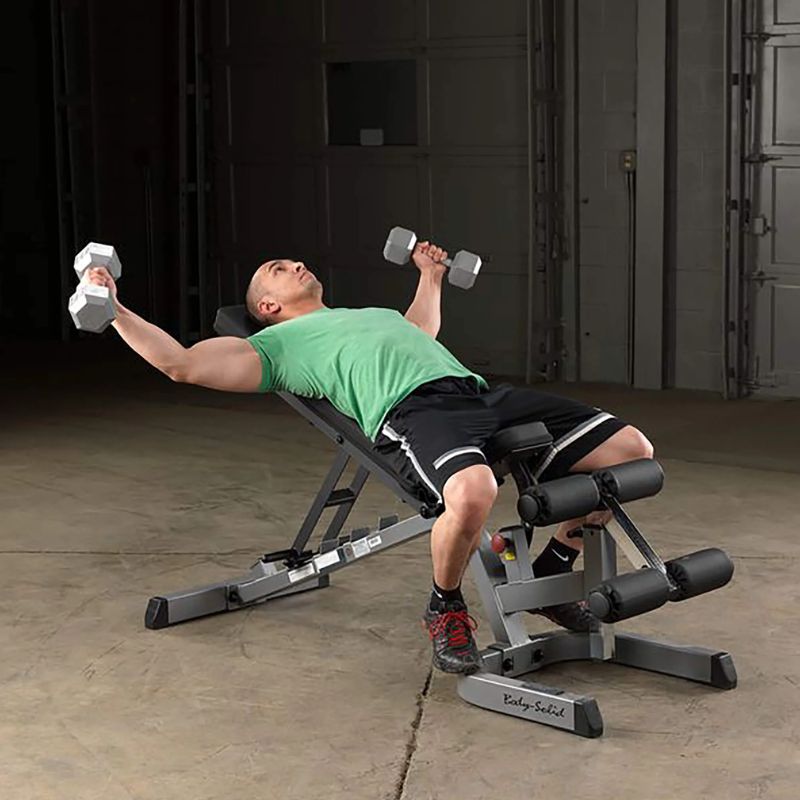 Body-Solid Heavy Duty Flat Incline Decline Bench - GFID71B Gallery 4