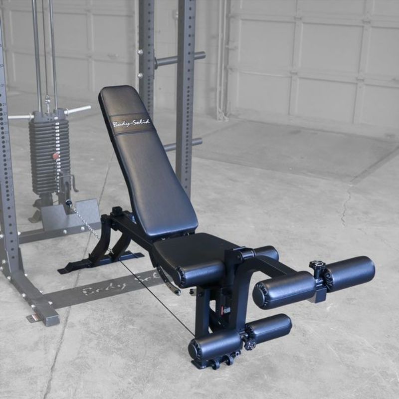 Body-Solid Leg Ext _ Curl Bench Attachment - GLEG inclined Setup