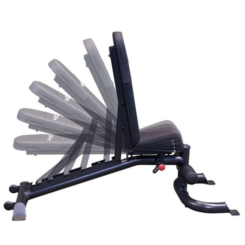 Body-Solid Leverage Flat Incline Decline Bench - GFID100B Adjustable