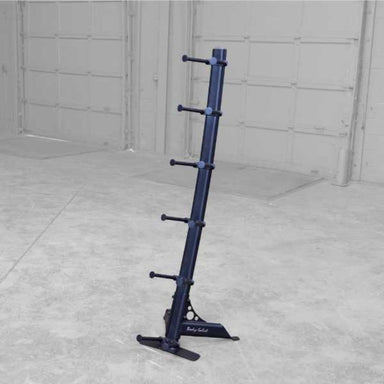 Body- Solid Medicine Ball Rack - GMR10B Left Side View Inside Gym