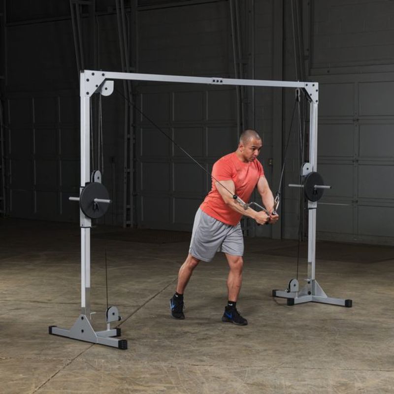 Body-Solid Powerline Cable Crossover Machine - PCCO90X High to Low Chest Fly Male
