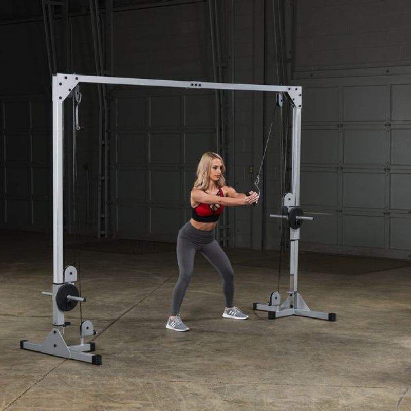 Body-Solid Powerline Cable Crossover Machine - PCCO90X Side Crunch