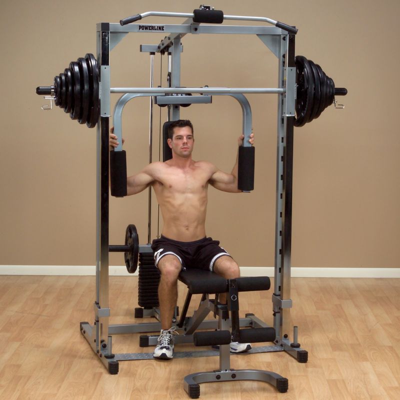 Body-Solid Powerline Smith Gym - PSM1442XS Pec Fly Workout inside Gym
