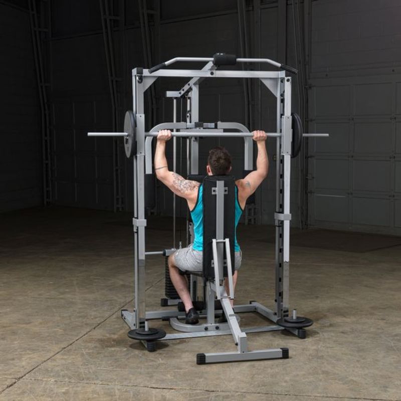 Body-Solid Powerline Smith Gym - PSM1442XS Seated Army Press