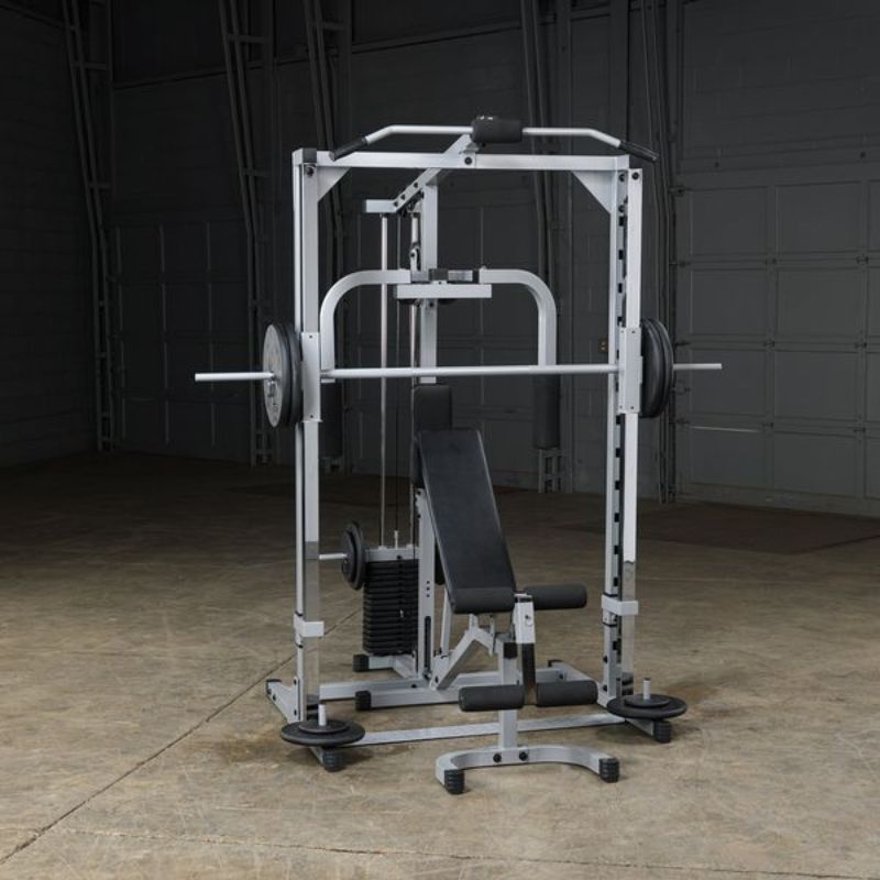 Body-Solid Powerline Smith Gym - PSM1442XS with Olympic Grip plates