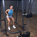 Body-Solid Powerline Smith Machine Package - PSM200P4 Standing Row Female